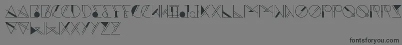 フォントAesthetika – 黒い文字の灰色の背景