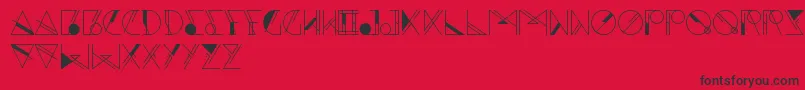 Aesthetika Font – Black Fonts on Red Background