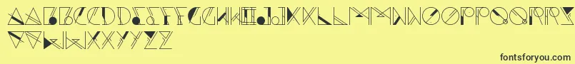 Aesthetika Font – Black Fonts on Yellow Background