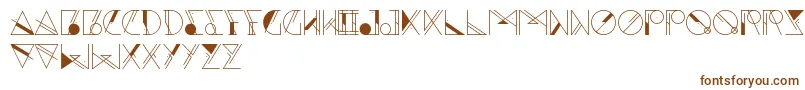 Aesthetika-fontti – ruskeat fontit valkoisella taustalla