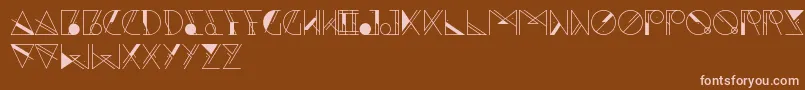 Aesthetika Font – Pink Fonts on Brown Background