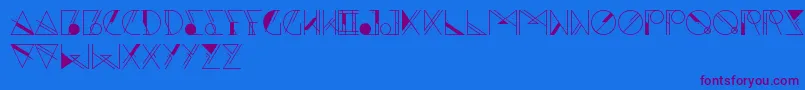 Aesthetika Font – Purple Fonts on Blue Background