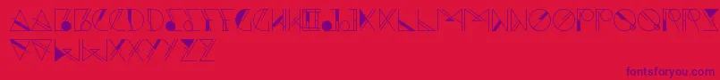 Aesthetika Font – Purple Fonts on Red Background