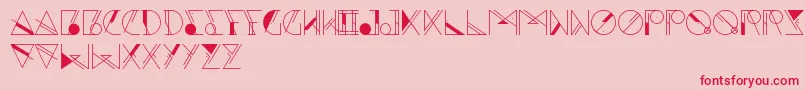 Aesthetika Font – Red Fonts on Pink Background