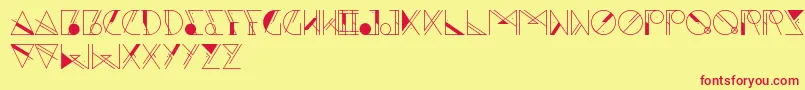 Aesthetika Font – Red Fonts on Yellow Background