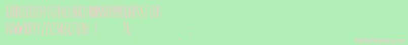 フォントStempaniniFreeForPersonalUseOnly – 緑の背景にピンクのフォント
