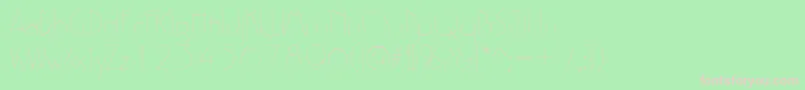 P700DecoRegular Font – Pink Fonts on Green Background