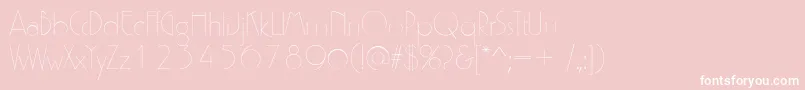P700DecoRegular Font – White Fonts on Pink Background