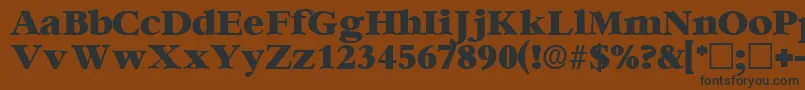 IngenuedisplaysskRegular Font – Black Fonts on Brown Background