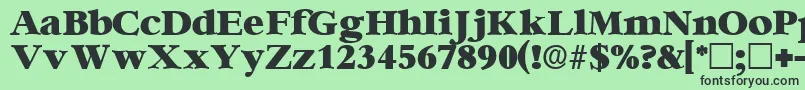 IngenuedisplaysskRegular Font – Black Fonts on Green Background