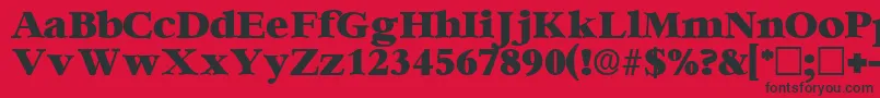 IngenuedisplaysskRegular Font – Black Fonts on Red Background