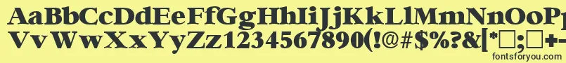 IngenuedisplaysskRegular Font – Black Fonts on Yellow Background