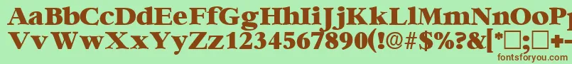 IngenuedisplaysskRegular Font – Brown Fonts on Green Background