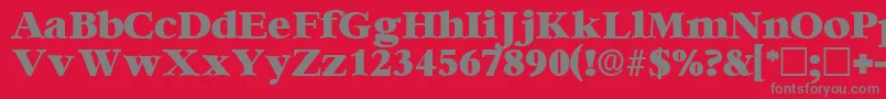 IngenuedisplaysskRegular Font – Gray Fonts on Red Background