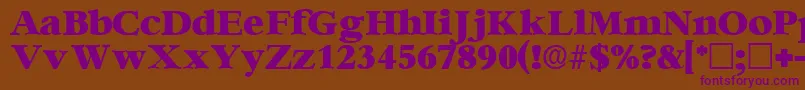 IngenuedisplaysskRegular Font – Purple Fonts on Brown Background