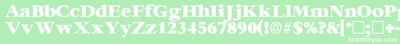 IngenuedisplaysskRegular Font – White Fonts on Green Background