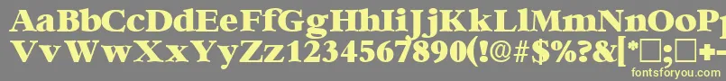 IngenuedisplaysskRegular Font – Yellow Fonts on Gray Background