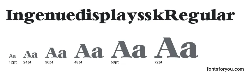 IngenuedisplaysskRegular Font Sizes