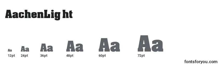 AachenLight Font Sizes