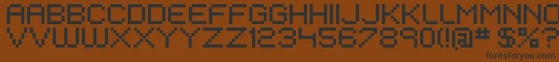 EivenMajorPixel Font – Black Fonts on Brown Background
