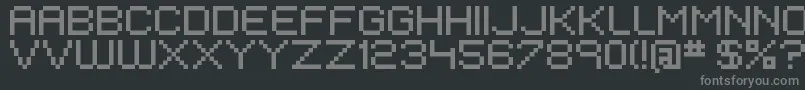 EivenMajorPixel Font – Gray Fonts on Black Background
