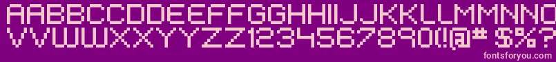 EivenMajorPixel Font – Pink Fonts on Purple Background