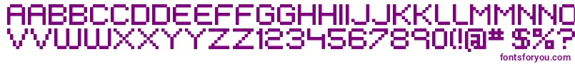 EivenMajorPixel Font – Purple Fonts on White Background