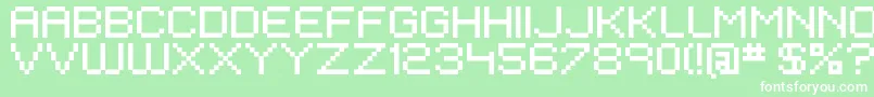 fuente EivenMajorPixel – Fuentes Blancas Sobre Fondo Verde