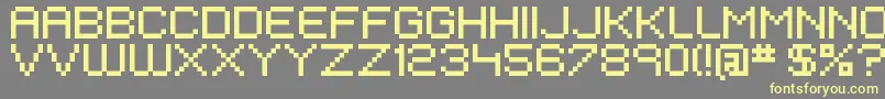 EivenMajorPixel Font – Yellow Fonts on Gray Background