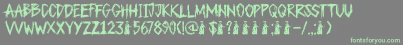 DkPlagueMaster Font – Green Fonts on Gray Background