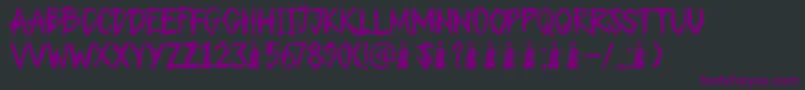 DkPlagueMaster Font – Purple Fonts on Black Background
