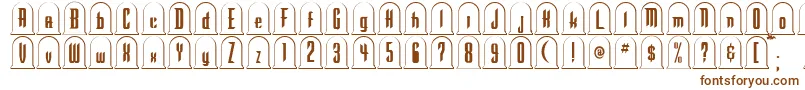 Шрифт Gr – коричневые шрифты
