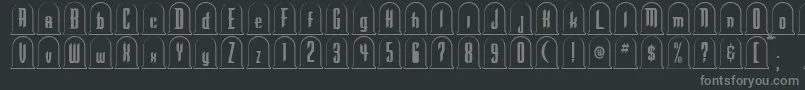 Gr Font – Gray Fonts on Black Background