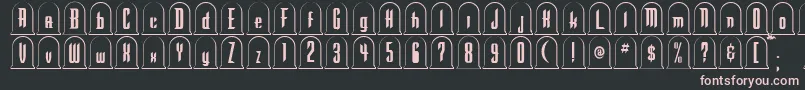 Gr Font – Pink Fonts on Black Background