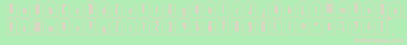 Gr Font – Pink Fonts on Green Background