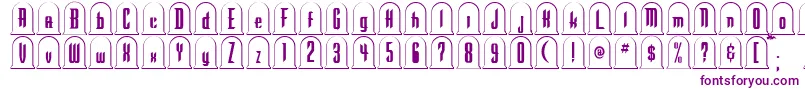 フォントGr – 紫色のフォント
