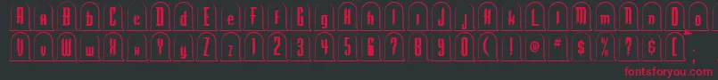 Gr Font – Red Fonts on Black Background