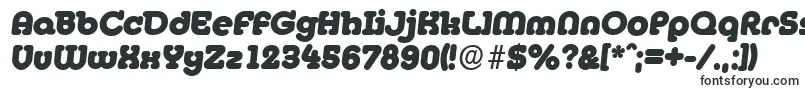 Шрифт MexicoserialHeavyItalic – плоские шрифты