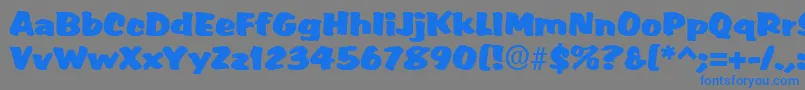 MarketRegular Font – Blue Fonts on Gray Background
