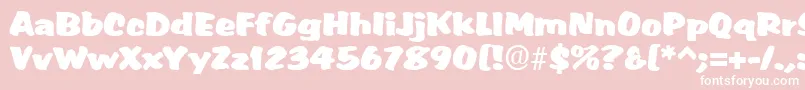 fuente MarketRegular – Fuentes Blancas Sobre Fondo Rosa