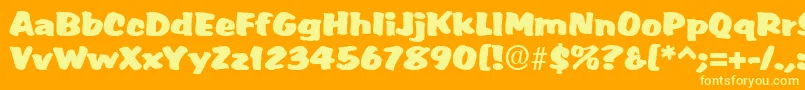More about MarketRegular Font MarketRegular Font – Yellow Fonts on Orange Background