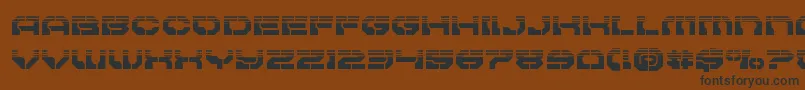 Pulsarclasshalf Font – Black Fonts on Brown Background