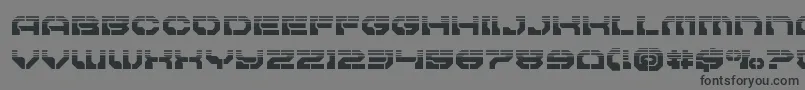 Pulsarclasshalf Font – Black Fonts on Gray Background