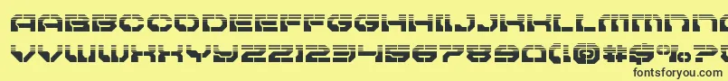 Pulsarclasshalf Font – Black Fonts on Yellow Background