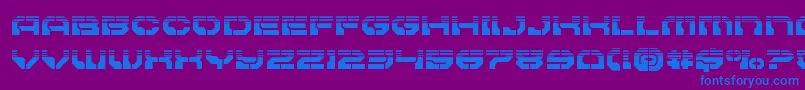 Pulsarclasshalf Font – Blue Fonts on Purple Background