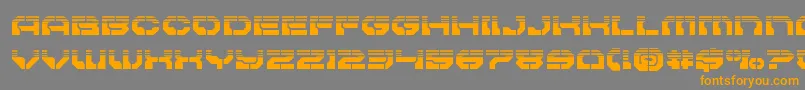 Pulsarclasshalf Font – Orange Fonts on Gray Background
