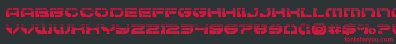 Pulsarclasshalf Font – Red Fonts on Black Background