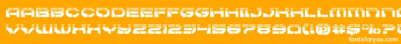 Pulsarclasshalf Font – White Fonts on Orange Background
