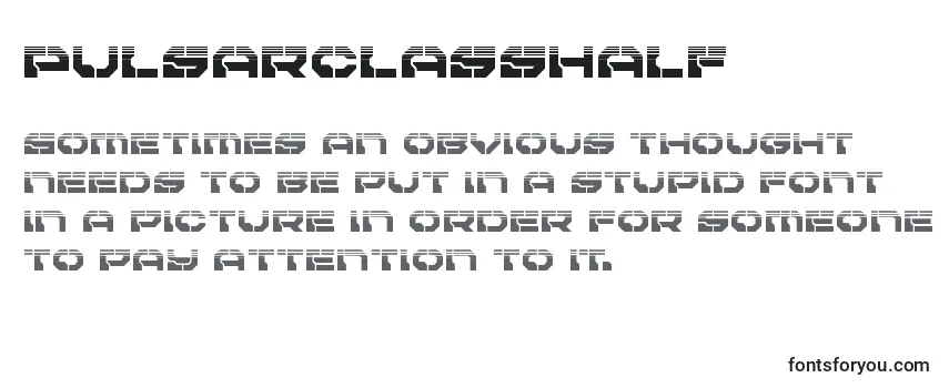 Обзор шрифта Pulsarclasshalf