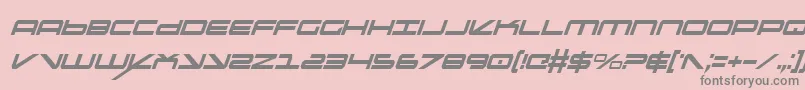 Шрифт OramacItalicon – серые шрифты на розовом фоне